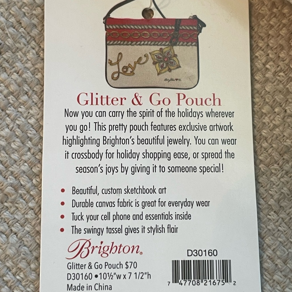 ❌SOLD❌ NWT Brighton Glitter & Go Pouch - Picture 7 of 10